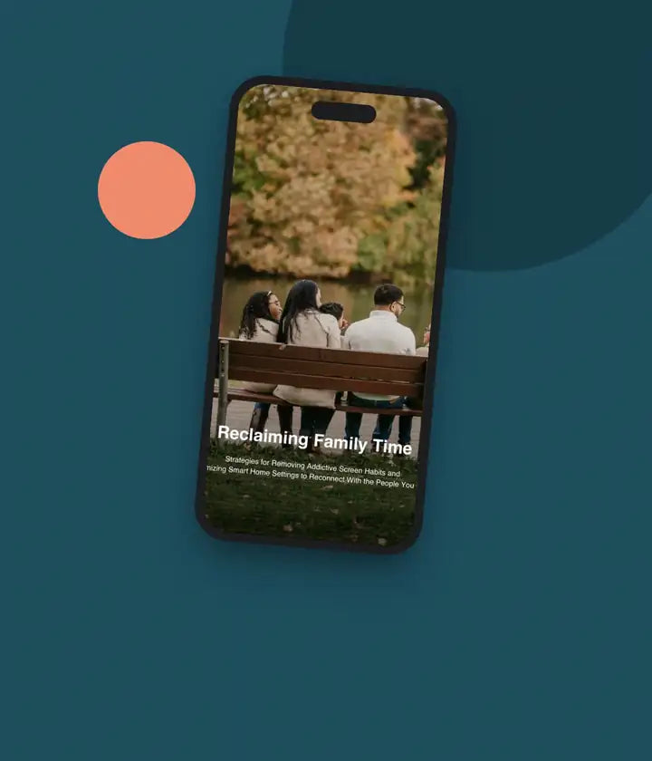 Reclaiming Family Time guide shown on a phone